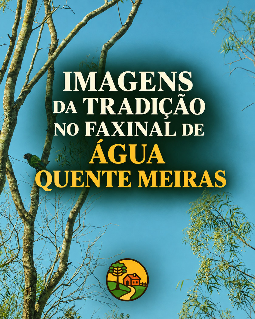Peça de divulgação de Imagens da Tradição: Água Quente Meiras.