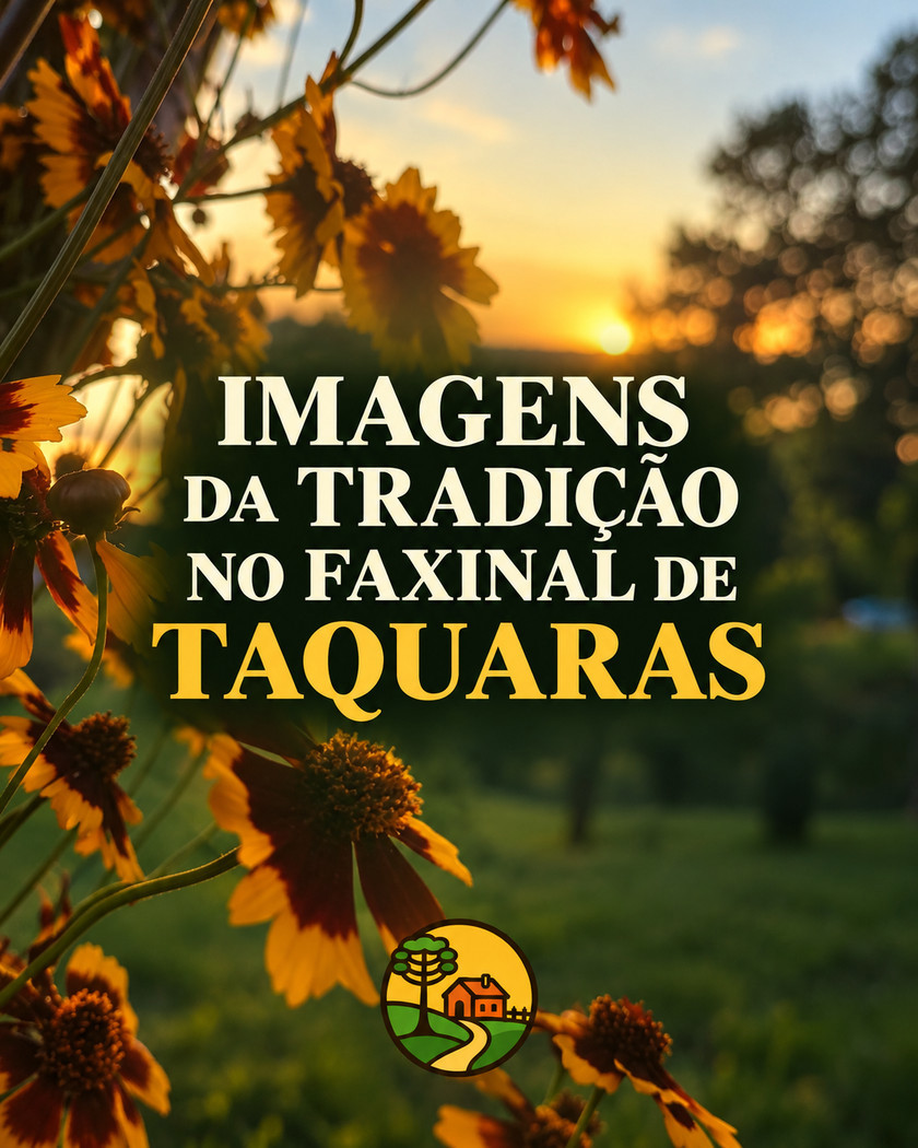 Peça de divulgação de Imagens da Tradição: Taquaras.